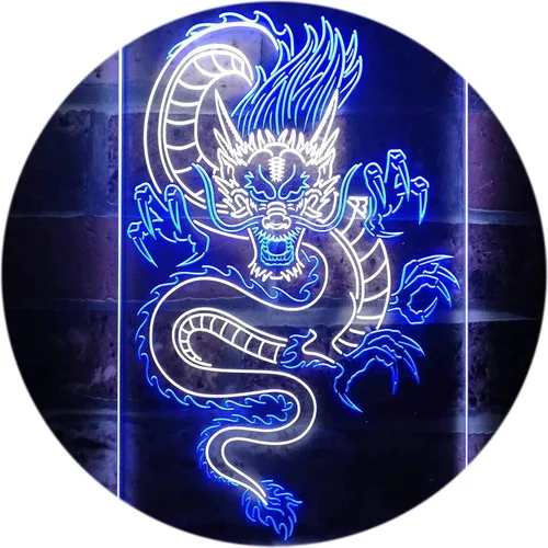 Miniatura 16 de Cartel de neón ADVPRO LED con dragón chino, letrero de neón LED de color dual st6-i3225