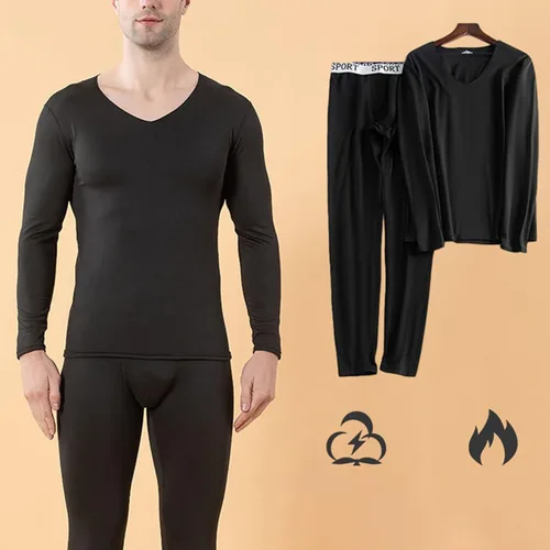 Miniatura 5 de Long Johns - Ropa interior térmica para hombre, con forro polar, capa base para clima frío, conjunto de ropa interior térmica para hombre, forro