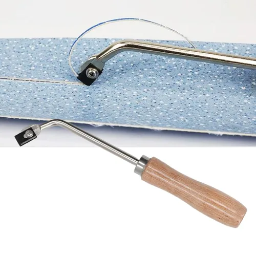 Miniatura 2 de Groover Beech, cuchillo ranurado de madera de acero para ranurado de madera para piso de plástico de PVC, cuarto de luna plana con moldura