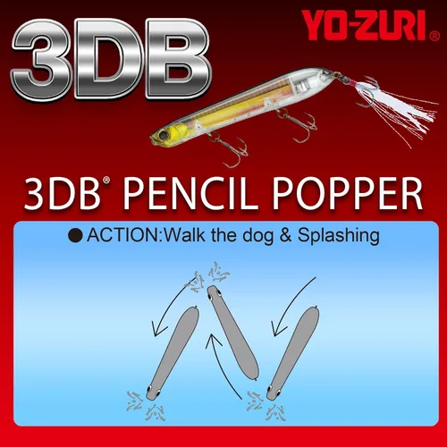 Miniatura 3 de Yo-Zuri 3DB Pencil Popper, Floating, Bunker de maní