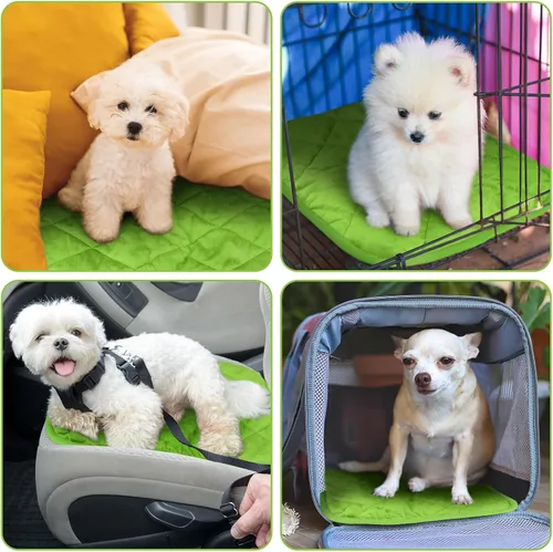 Miniatura 20 de Paquete de 4 Almohadillas Autocalentables para Gatos, Alfombrilla Autocalentable para Perros que Refleja el Calor Corporal, Almohadilla Térmica