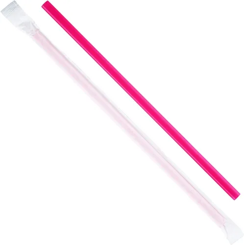 Miniatura 2 de Karat C9075 (rosa) Pajitas gigantes de 9 pulgadas (0.315 in) envueltas en papel, color rosa (paquete de 2500)