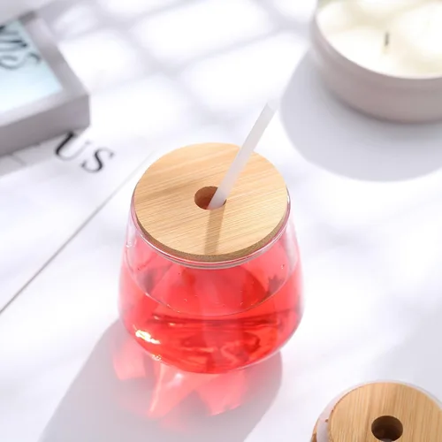 Miniatura 8 de 2 unids 8 unids Tarro de tapa de bambú Tarro Cubierta de sellado Cubiertas de bambú Tapa de botella para sellador de botellas de vidrio para sellar s