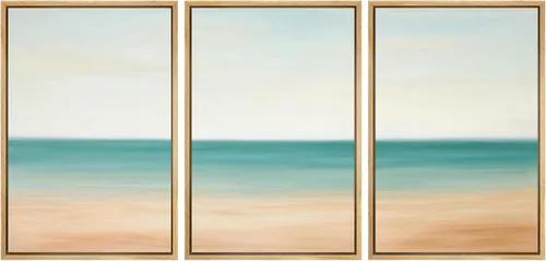 Miniatura 35 de SIGNWIN Lienzo enmarcado para pared, juego de arte tranquilo con reflejo de lago, acuarela, montaña y agua, ilustraciones modernas, arte abstracto