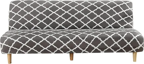 Miniatura 25 de Beacon Pet Funda estampada para futón, fundas elásticas para sofá cama, tamaño matrimonial, individual, queen, sin brazos, fundas protectoras