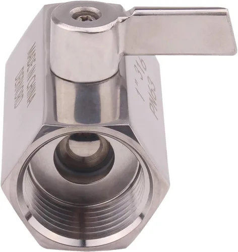 Miniatura 6 de DERNORD Válvula de bola de acero inoxidable Mini rosca NPT hembra (1" hembra y hembra)