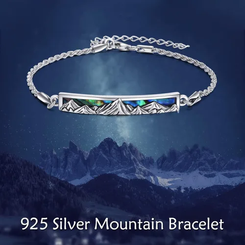 Miniatura 5 de YFN Pulsera ajustable inspiradora de plata de ley grabada, regalo de graduación para ella, pulseras para mujer
