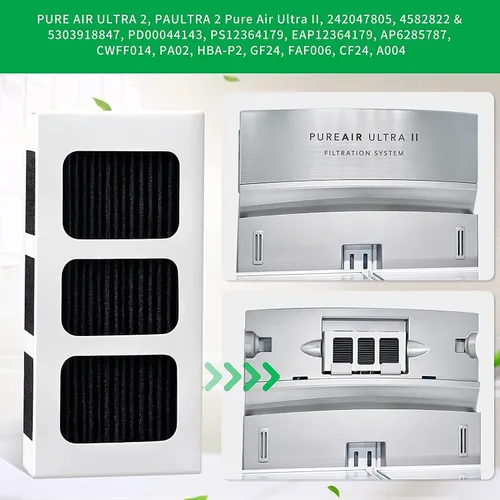 Miniatura 2 de KEEPOW Paultra2 Frigidaire - Filtro de aire para refrigerador Frigidaire Gallery Pure Air Ultra II, Electrolux 242047805, 5303918847, EAP12364179