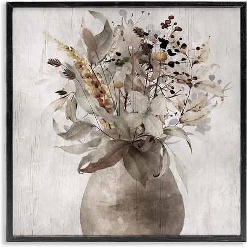 Miniatura 42 de Stupell Industries 'Country Jug Varied Flower Arrangement', Framed Giclee Art, White, 17 x 17 Inches, Easy to Hang and Sturdy, Made in USA, by Carol