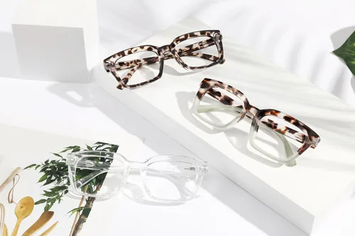 Miniatura 7 de XVXV Anteojos de lectura para mujeres y hombres, con bloqueo de luz azul, de gran tamaño, Oprah cuadrados, antirreflejos, antifatiga ocular, bisagra