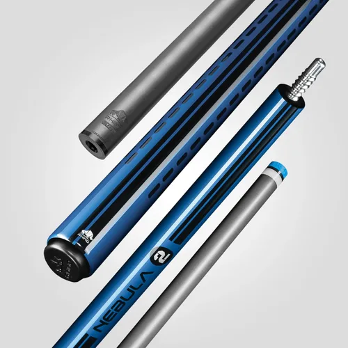 Miniatura 14 de RHINO Nebula 2 Pool Cue - Premium Carbon Fiber Shaft & Composite Butt. Time Crystal Tip, Pro Taper Design. 3/8-8 Joint, Wrapless. Low Deflection