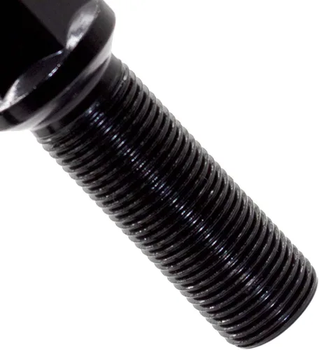 Miniatura 4 de Wheel Accessories Parts 20 pernos de bola de rosca M15x1.25 15x1.25 para asiento de bola con acabado negro, longitud del vástago de 1.57 pulgadas
