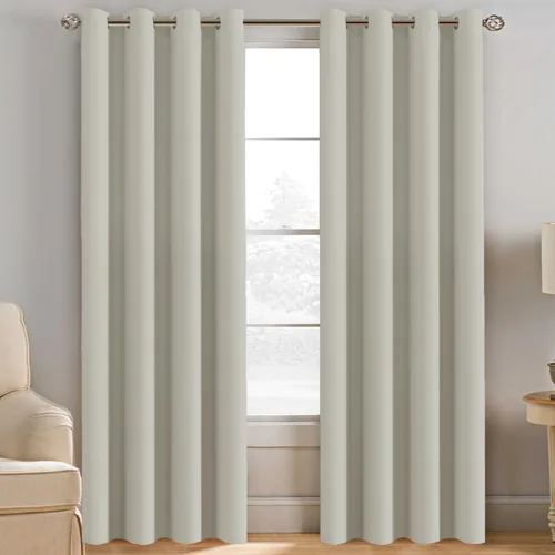 Miniatura 57 de H.VERSAILTEX - Cortinas blackout con aislamiento térmico y ojales en la parte superior, para patios, puertas correderas y división de habitaciones