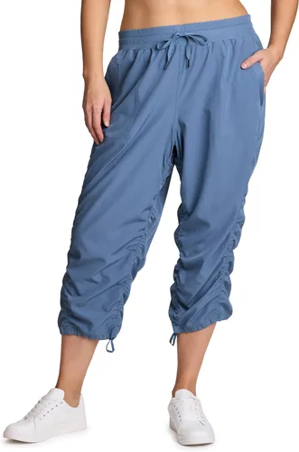 Miniatura 10 de RBX Active - Pantalón capri con cordón ajustable para mujer, talla grande, ligero, tejido
