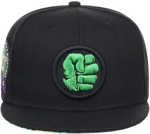 Miniatura 2 de Marvel 60th Anniversary Comic UV Adjustable Snapback Flat Bill Cap blk
