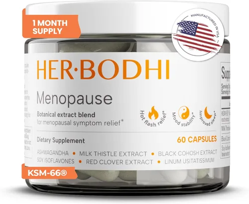 Miniatura 9 de Her Bodhi Meno - Equilibrio Hormonal para la Menopausia para Mujeres, Suplemento de Isoflavonas de Estrógeno y Soja para la Menopausia para Mujeres