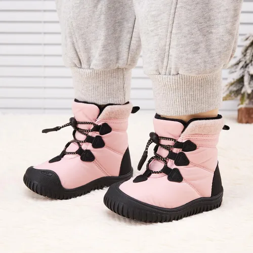 Miniatura 93 de BMCiTYBM Botas de nieve de invierno para bebés y niños pequeños, de piel sintética, cálidas, antideslizantes, zapatos para primeros pasos