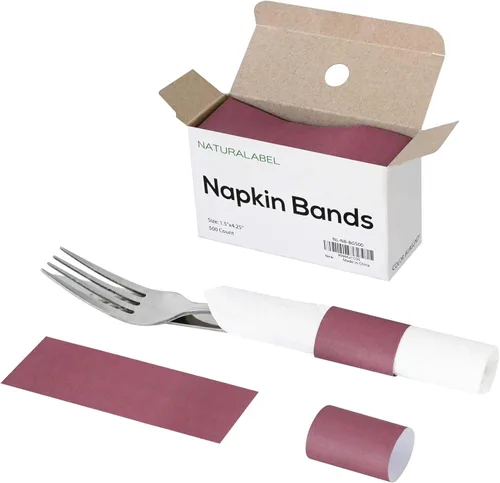 Miniatura 13 de NATURALABEL 500 servilleteros de papel con caja, servilletas autoadhesivas, para comidas familiares, fiestas de cumpleaños, bodas, celebraciones