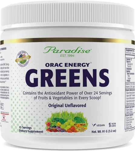 Miniatura 10 de Paradise Herbs, ORAC Energy, cápsulas de superalimentos, incluye más de 42 ingredientes orgánicos y de recolección silvestre, probióticos y enzimas