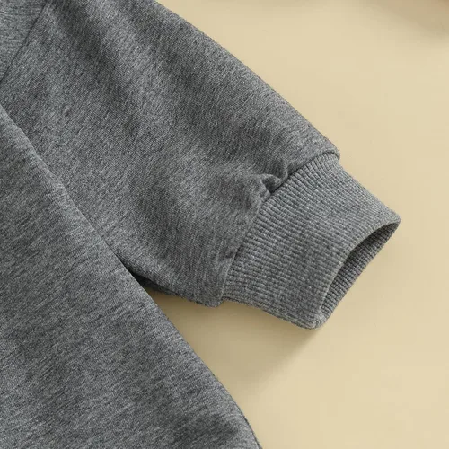 Miniatura 8 de FYBITBO Sudadera de cuello redondo para bebé niña y niño, mameluco de burbujas, camisa de manga larga, traje de San Valentín, ropa de otoño
