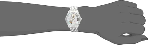 Miniatura 5 de Hamilton Reloj Jazzmaster Open Heart Lady Reloj automático suizo de 1.417 in, esfera de madreperla, pulsera de acero inoxidable plateado