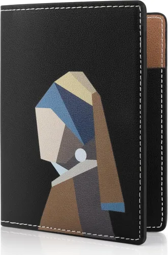 Lychii Funda para pasaporte con bloqueo RFID, cartera delgada de piel sintética para pasaporte, para viajes, 5.7 x 4.1 pulgadas