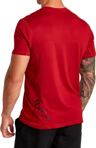 Miniatura 3 de RVCA Camiseta deportiva de manga corta con cuello redondo para hombre