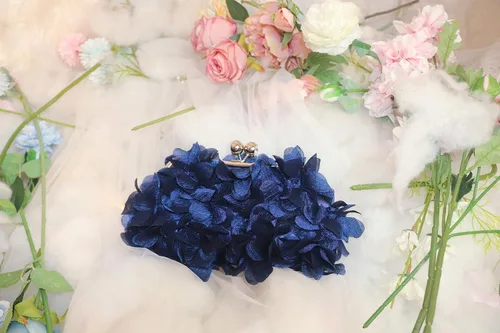 Miniatura 6 de Bolso de noche para mujer, diseño floral, para boda, baile de graduación, beso