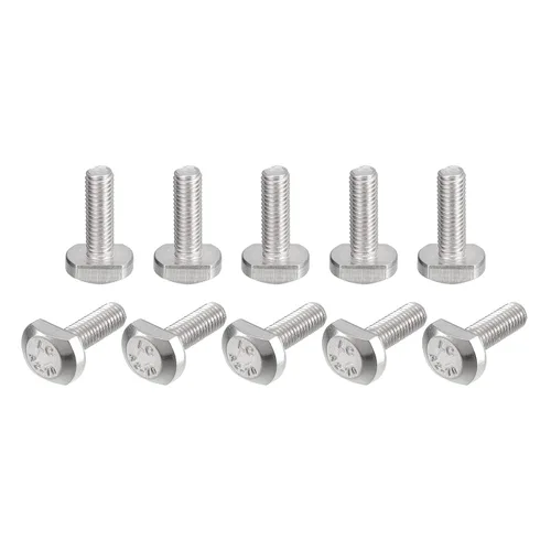uxcell Pernos de ranura en T, 20 piezas M5x16mm ranura en T Pernos deslizantes Pernos deslizantes 304 Tornillos en forma de T de acero inoxidable