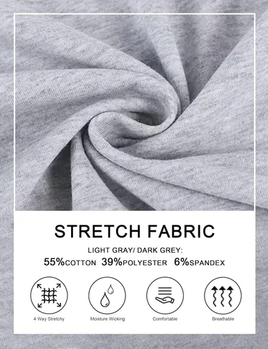 Miniatura 5 de HARTPOR Pantalones deportivos de algodón para mujer, pantalones deportivos para yoga, pantalones deportivos casuales para correr con bolsillos