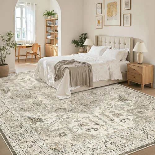 Miniatura 697 de Madane Tapete lavable de 2 x 10 pies para pasillo, cocina, recibidor, clásico, suave, antideslizante para interiores, casa de campo, baño, sala