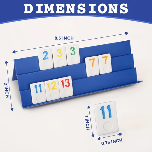 Miniatura 3 de Point Games Rummy Cube - Juego de edición para 6 jugadores, juego familiar clásico, a partir de 8 años con más azulejos, seis bastidores, ideal