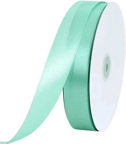 Miniatura 63 de TONIFUL 1-1/2 Pulgadas (40mm) x 100 Yardas de Cinta de Satén Verde Oscuro Ancha de Tela Sólida para Envolver Regalos, Cinta para Silla, Cinta