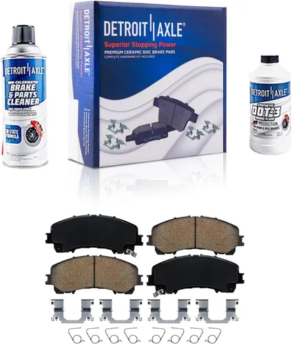 Miniatura 48 de Detroit Axle - Pinza de disco del lado del acompañante + pastillas de freno de cerámica de repuesto para Lexus HS250H Toyota RAV4 Prius V Scion xB
