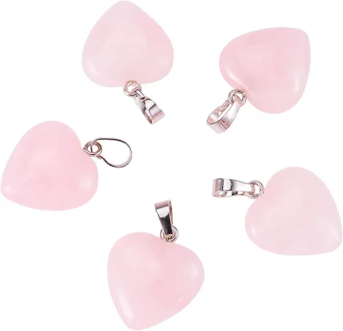 Miniatura 18 de LiQunSweet 10 piezas de eslabones de piedras preciosas de cristal de amatista natural, enlaces envueltos en alambre con alambres de latón dorado