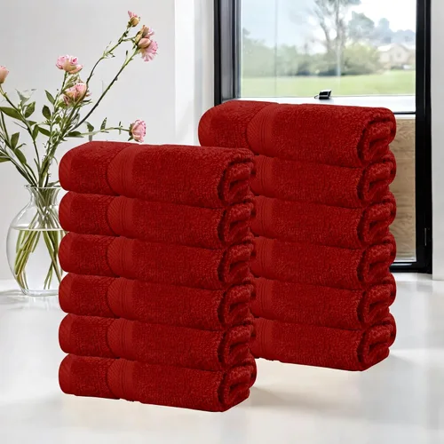 Superior Juego de 12 toallas faciales de algodón, uso diario, baño, habitación de invitados, centro turístico, spa, facial, hogar, toallas pequeñas