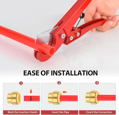 Miniatura 5 de Paquete de 5 tapas de enchufe EFIELD de 1/2 pulgada, ajuste a presión para conectar Pex, cobre, CPVC con un clip de desconexión, (PF143-5 piezas)