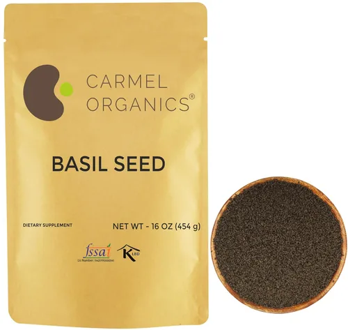 Miniatura 11 de Semillas de lino orgánicas enteras de 8 onzas o 8.01 oz (0.5 libras) Sin OMG Kosher Certificado orgánico USDA Por Carmel Organics Semillas