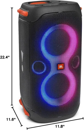 Miniatura 8 de JBL PartyBox 110 - Altavoz portátil para fiestas con luces integradas, sonido potente y graves profundos, color negro
