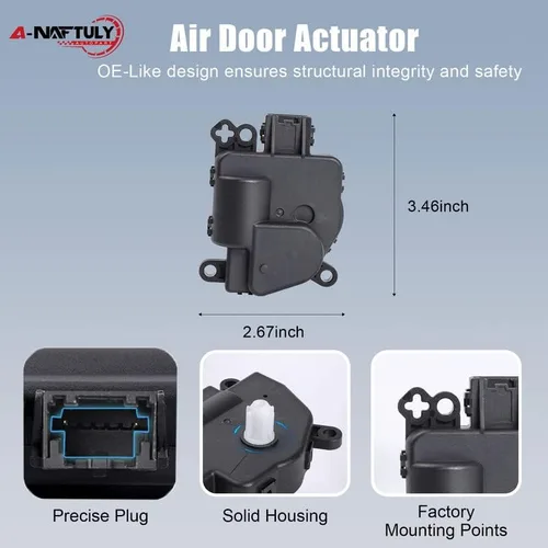 Miniatura 6 de Actuador de puerta de mezcla HVAC de reemplazo para Chrysler 200 2012-2014/Sebring, Dodge Avenger/Journey/Caliber, Jeep Wrangler/Patriot/Compass Ram