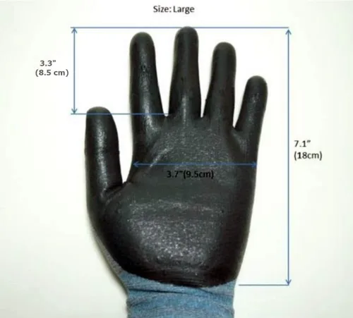 Miniatura 5 de 3M Guantes de trabajo de jardinería con revestimiento de espuma de nitrilo de agarre cómodo (5 unidades) (L, gris)