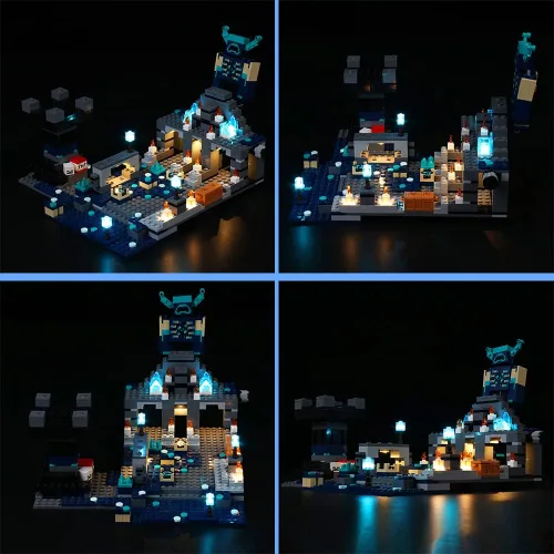 Miniatura 4 de VONADO Kit de luces LED compatible con Lego Minecraft The Deep Dark Battle 21246 (sin modelo), kit de iluminación de construcción compatible