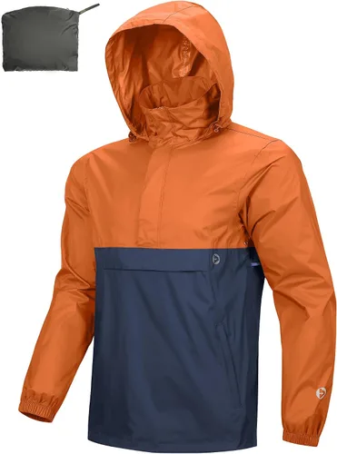Miniatura 80 de Outdoor Ventures Chaqueta de lluvia para hombre, impermeable, ligera, plegable, para senderismo, golf, correr