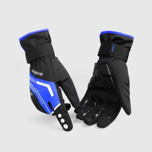 Miniatura 3 de WSSBK - Guantes de ciclismo de invierno, con almohadilla de gel, térmicos, para hombres y mujeres, para deportes al aire libre, guantes de esquí
