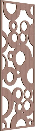Miniatura 110 de Farwell Paneles de pared decorativos de madera con calado, 13 3/8 pulgadas de ancho x 34 3/8 pulgadas de alto x 1/4 de alto, roble rojo rojo
