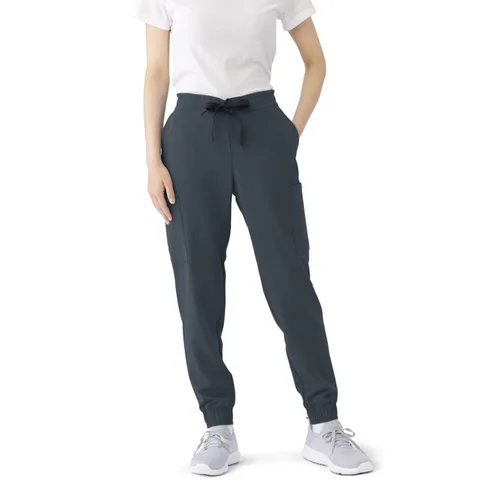 ave. First - Pantalón deportivo tipo cargo para mujer, color carbón, talla M