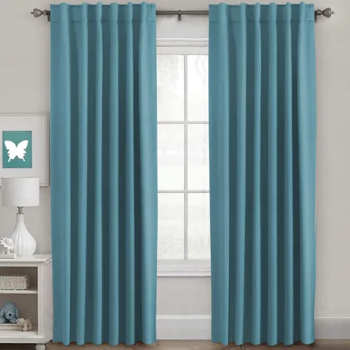 Miniatura 182 de H.VERSAILTEX Cortinas opacas con aislamiento térmico, paneles de tratamiento de ventana, cortinas opacas para oscurecer la habitación, cortinas Gris