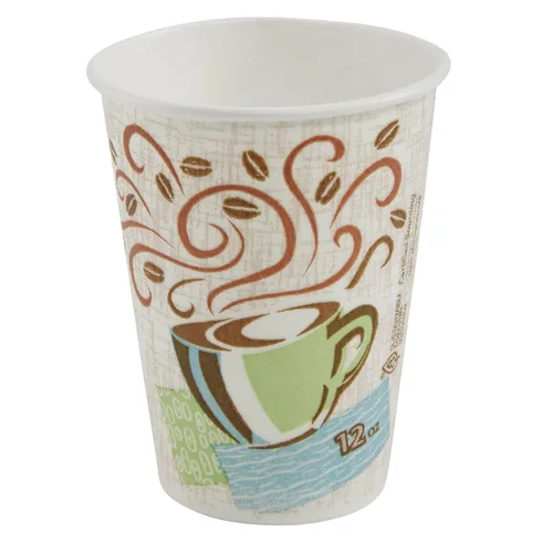 Dixie PerfecTouch Taza de café caliente de papel aislante de 12 onzas por GP PRO (Georgia-Pacific), Coffee Haze, 5342CDSBP, 160 tazas por caja,