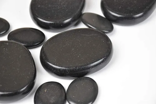 Miniatura 4 de Juego de 12 piedras de masaje caliente grandes profesionales de basalto natural, kit de rocas cálidas para masaje de spa en casa, para espalda