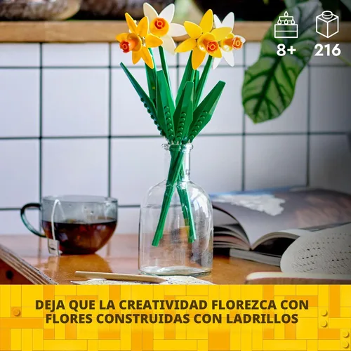Miniatura 2 de LEGO Narcisos - Juguete de construcción para niños, niñas y niños, a partir de 8 años - Regalo de cumpleaños para niños - Narciso artificial